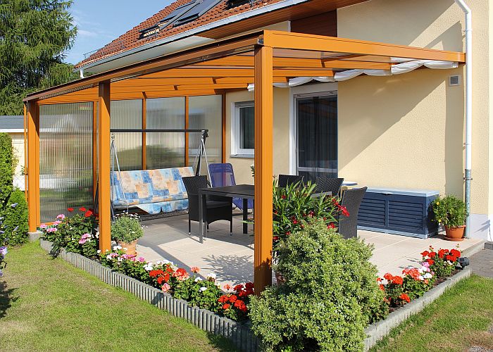 Modell Exklusiv Gre 15 mit Seitenwand links und Schattier-Set - Sonderanfertigung