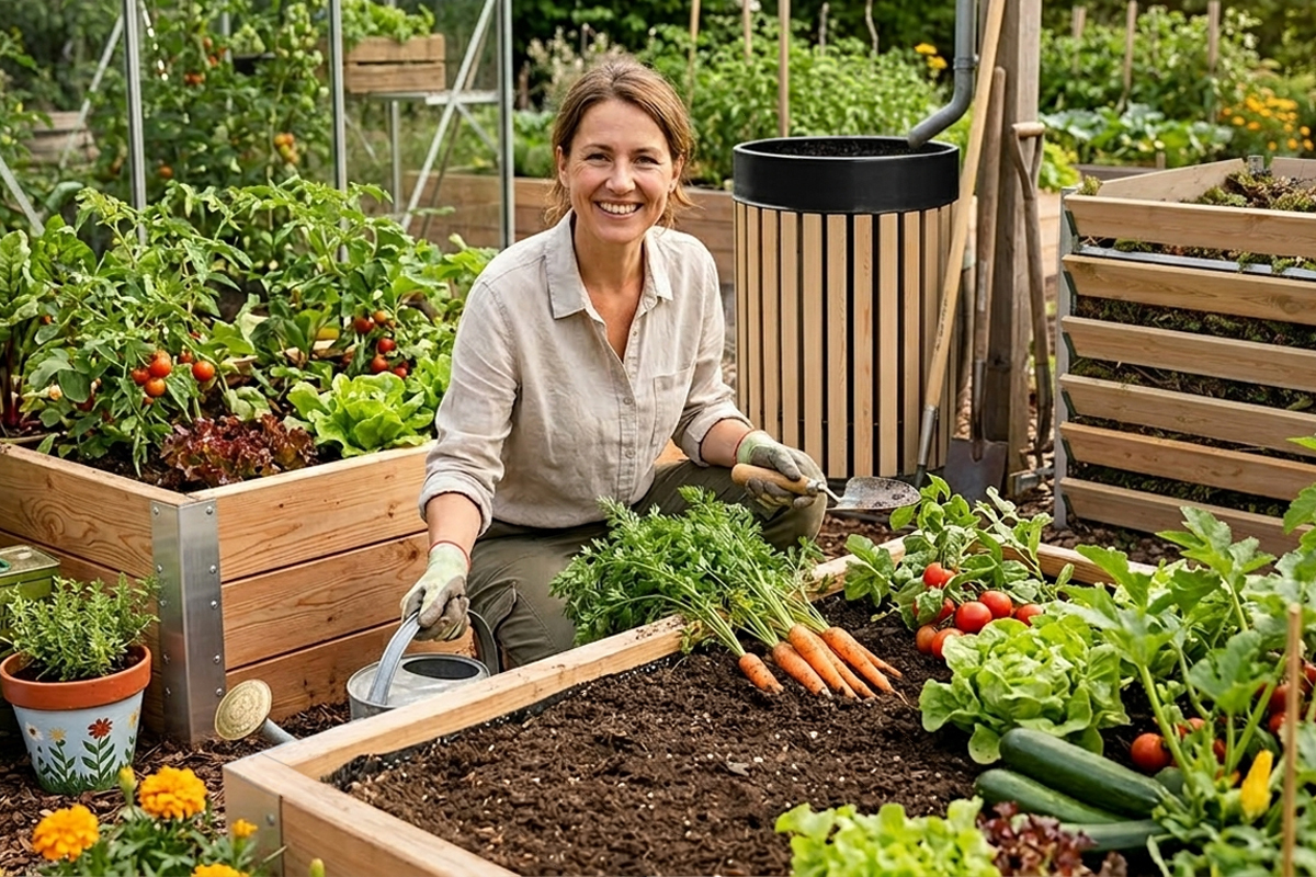 Gew�chshaus im Garten