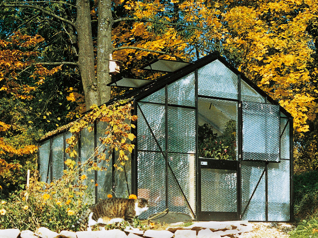 Gewchshaus im Herbst