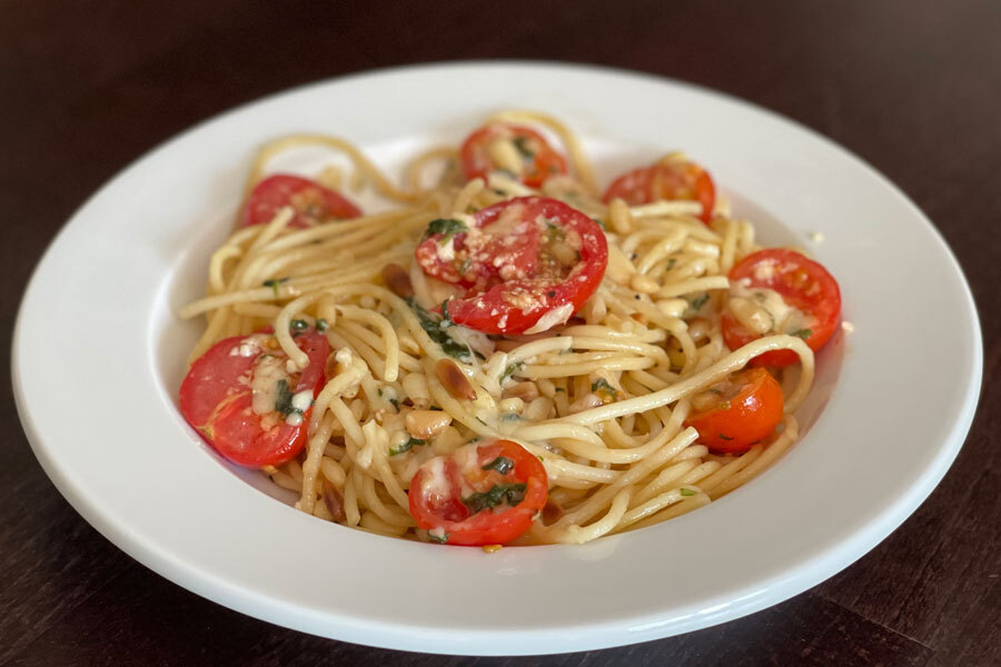 Spaghetti mit Cocktailtomaten