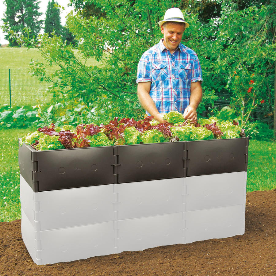Hochbeet Aufstockung Grundgre Hhe 25 cm Braun