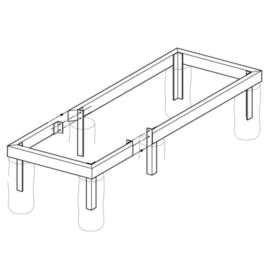 Aluminiumfundament-Verlngerung fr Typ Allgu