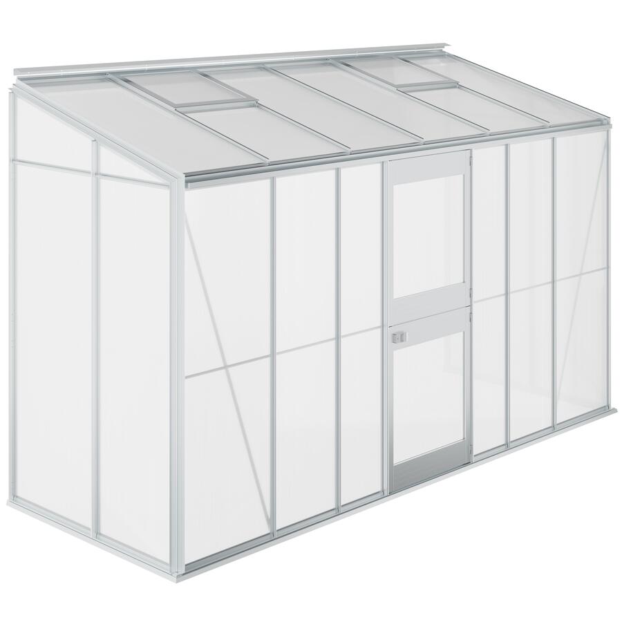 Anlehn- und Balkon-Gewchshaus Typ Allgu Modell BUT8  145 x 381 cm