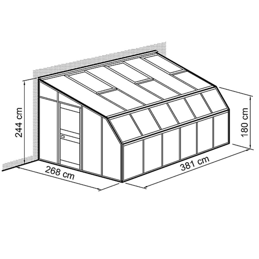 Anlehnhaus Typ Allgu Modell W1  268 x 381 cm