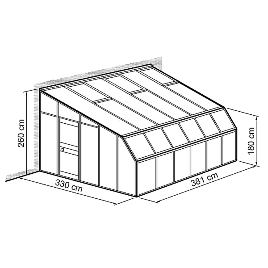 Anlehnhaus Typ Allgu Modell W3  330 x 381 cm