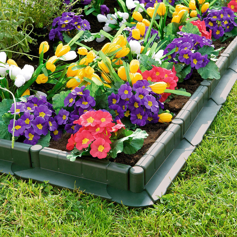 Beeteinfassung mit Fahrspur Grün 20er-Set - Beckmann KG