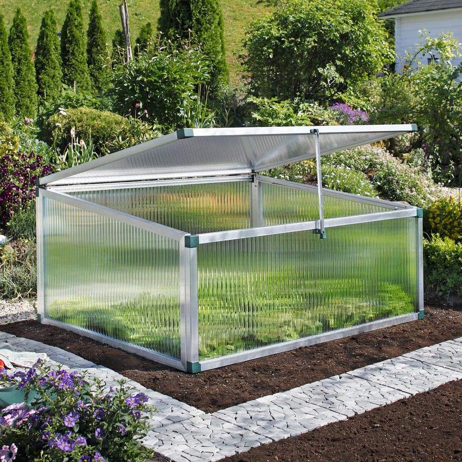 Frühbeet Typ Allgäu Modell 3 Größe 2 123 x 107 cm, 16 mm Polycarbonat