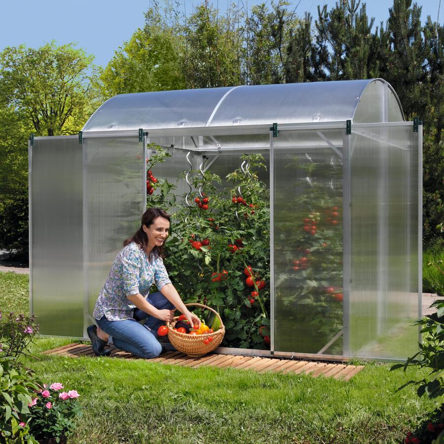 Basisprofilrahmen für Beckmann-Gewächshaus Modell A5 Alu Natur