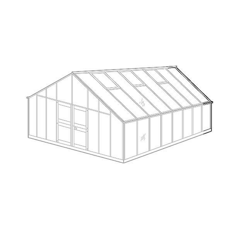 Gewchshaus-Verlngerung fr Typ Allgu Modell D