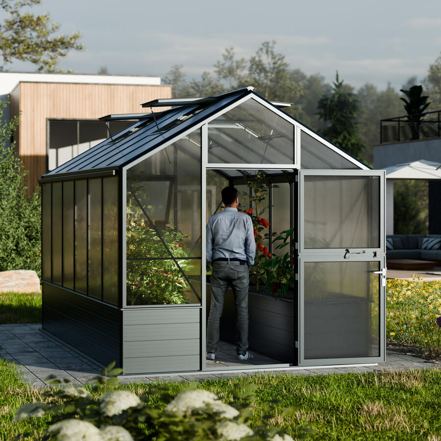 Hochbeet-Gew�chshaus Typ Solanum� Modell COMFORT SOLH66  257 x 432 cm