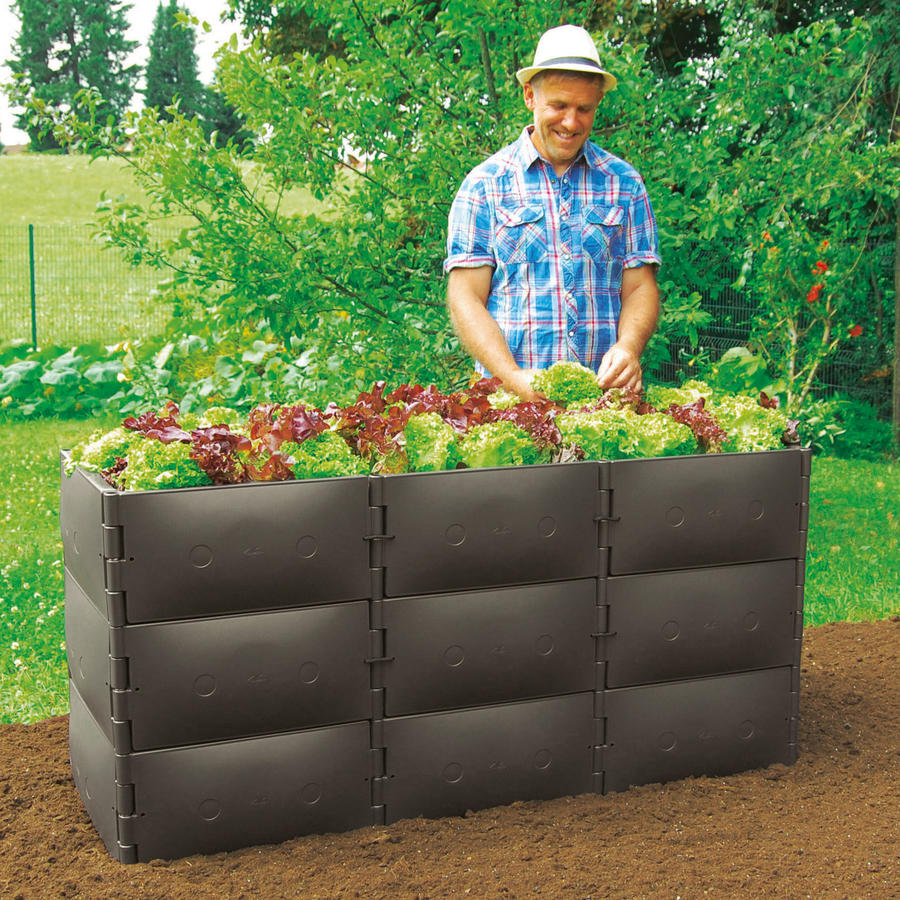 Hochbeet Grundgre 3 Hhe 75 cm  Braun
