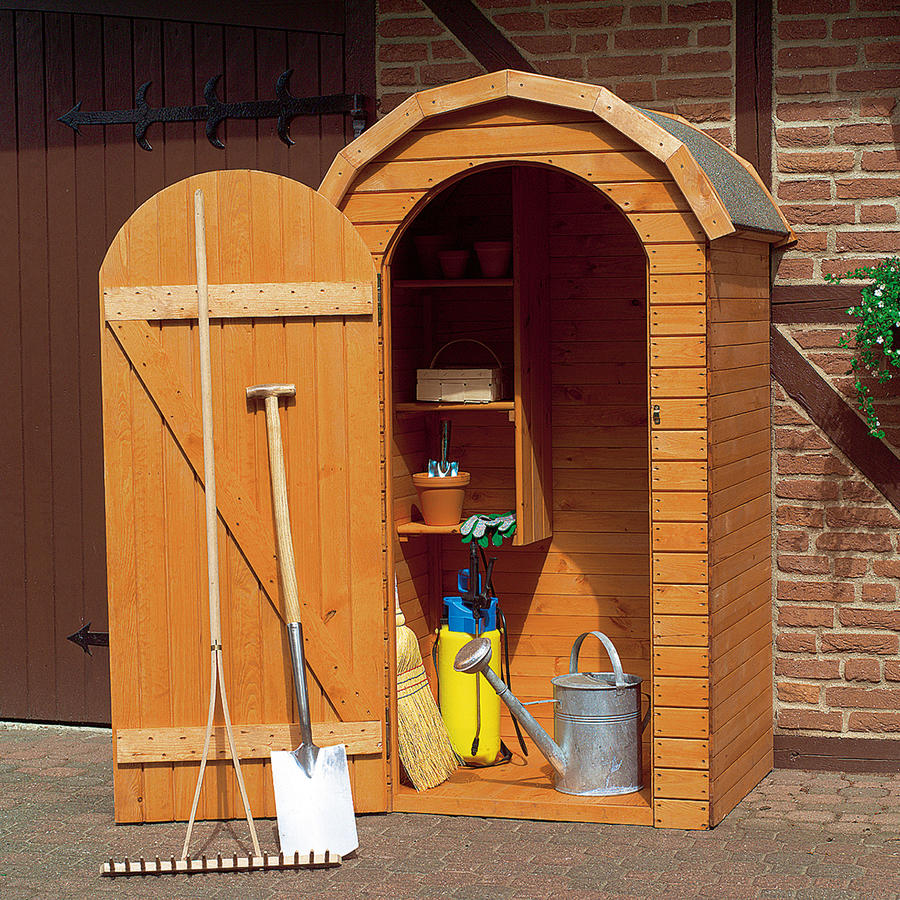 Runddach-Gerteschrank Gre 1  110 x 83 x 180 cm