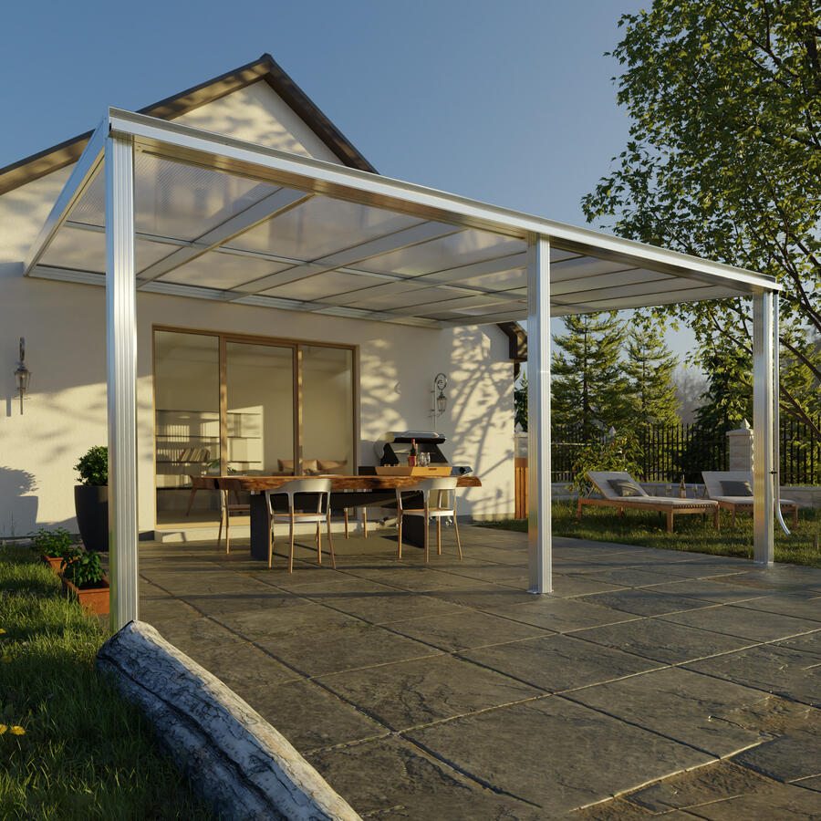 Terrassen-berdachung Exklusiv  Gre 15 Tiefe 422 cm, Lnge 508 cm