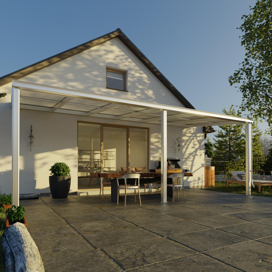 Terrassen-berdachung  Exklusiv  Gre 4 Tiefe 271 cm,  Lnge 609 cm