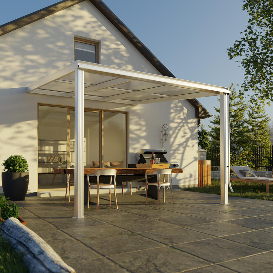 Terrassen-berdachung Exklusiv  Gre 5 Tiefe 322 cm, Lnge 307 cm