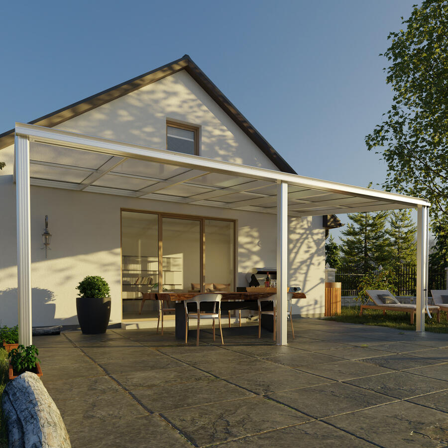 Terrassen-berdachung Exklusiv  Gre 8 Tiefe 322 cm, Lnge 609 cm