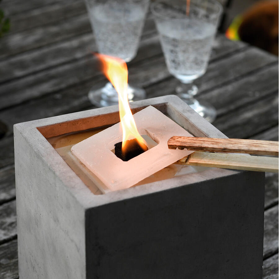 Wachsplatten 5,5 x 5,5 cm für Betonfeuer Modell 4