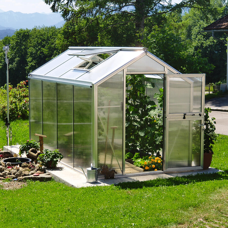 Gewchshaus Typ Allplanta Modell Urban ALPUR3  215 x 409 cm