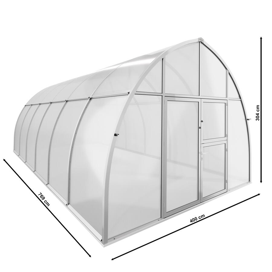 Gewchshaus Typ Botanis Modell Classic BOTL36 400 x 769 cm