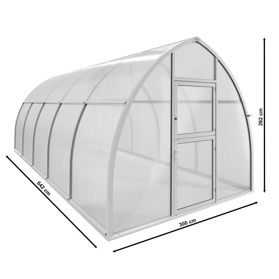 Gewchshaus Typ Botanis Modell Classic BOTM25 300 x 642 cm