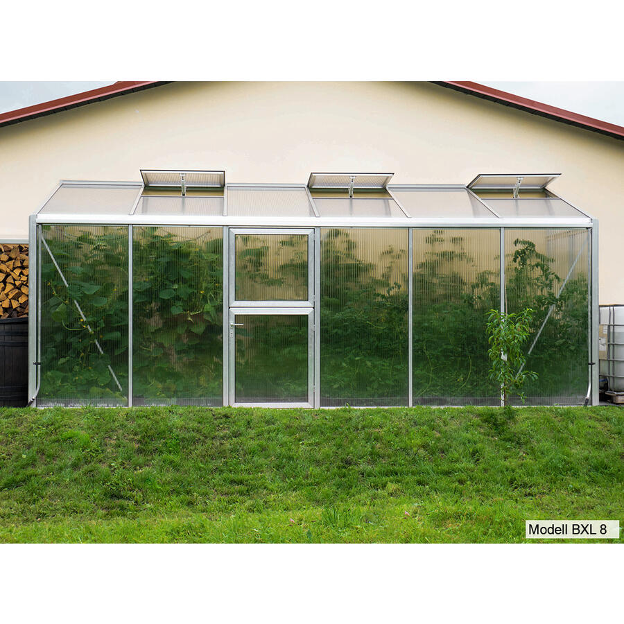Anlehn- und Balkon-Gewächshaus Typ Allplanta®  BXL8  206 x 607 cm Bild 2
