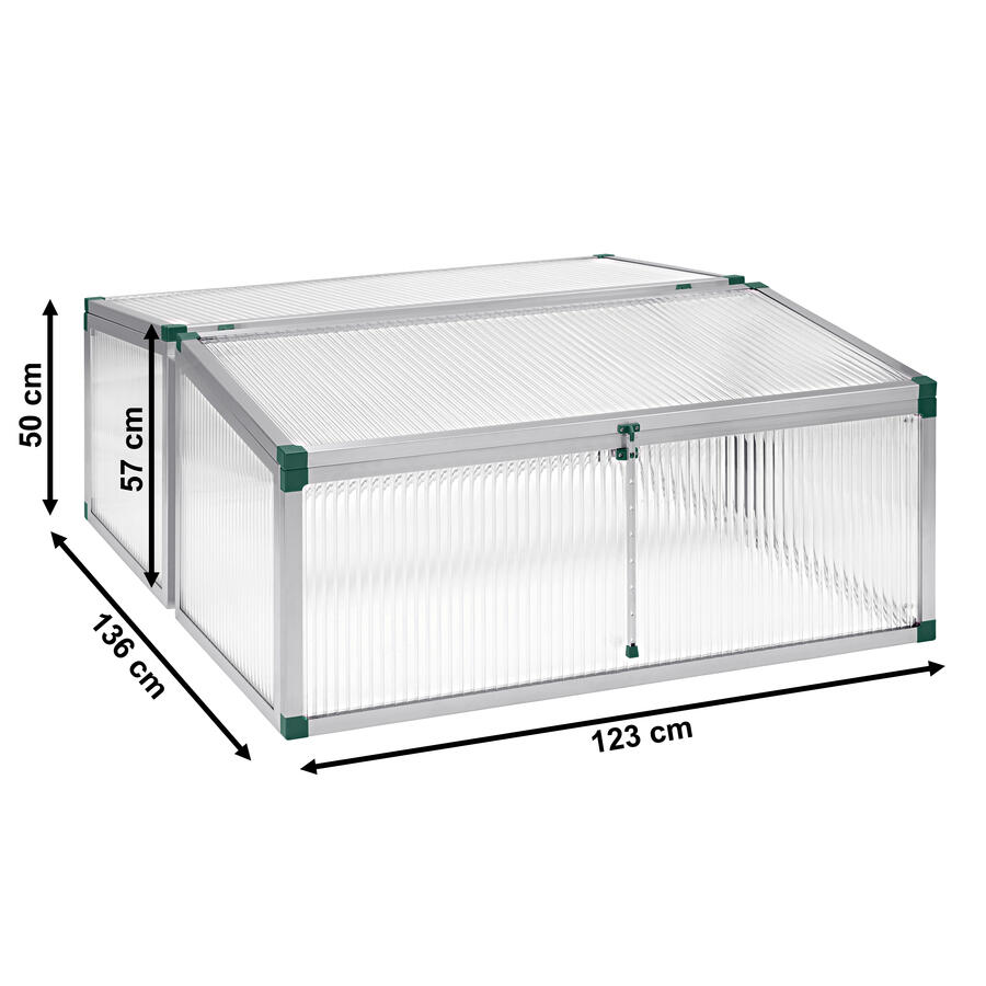 Frhbeet Typ Allgu Modell 4  Gre 2: 123 x 136 cm, 16 mm  Polycarbonat