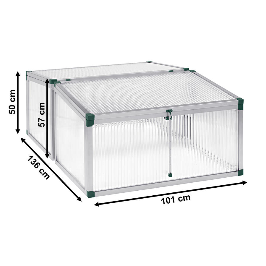 Frhbeet Typ Allgu Modell 4  Gre 1: 101 x 136 cm, 16 mm  Polycarbonat