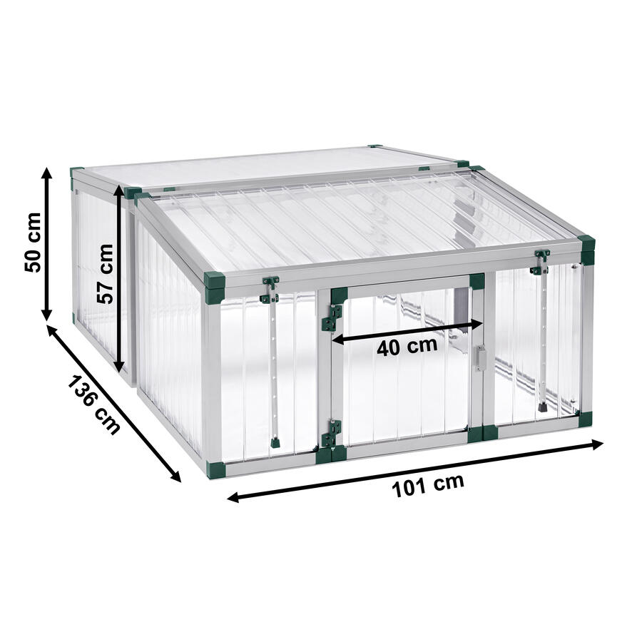 Schildkrten-Haus mit Tr Gre&nbsp2: 101&nbspx&nbsp136&nbspcm PLEXIGLAS ®  Alltop