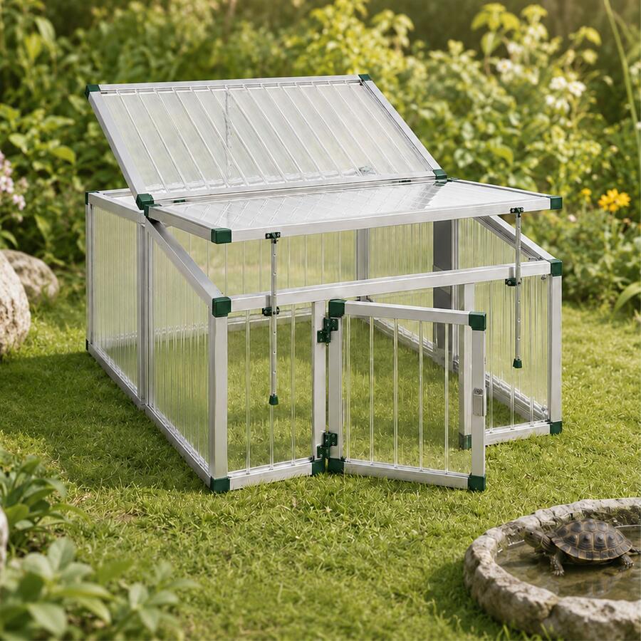 Schildkr�ten-Haus mit T�r Gr��e 2: 101 x 136 cm PLEXIGLAS� Alltop