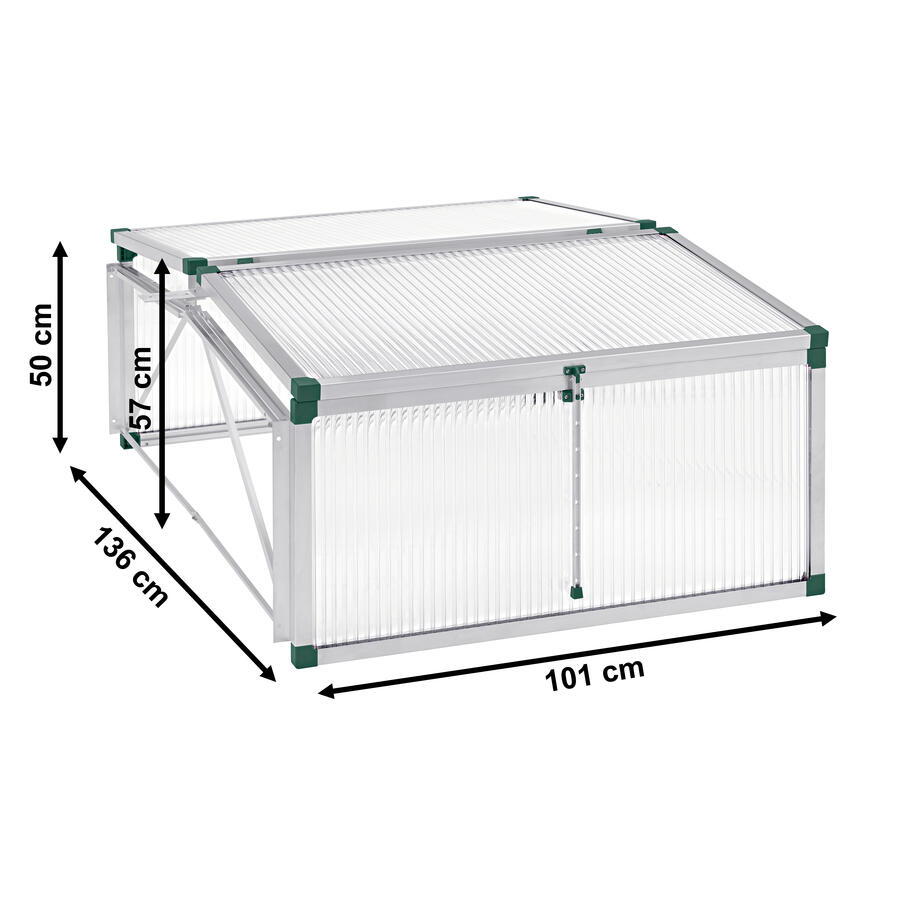 Verlngerung Frhbeet Typ Allgu Modell 4 Gre 1, 16 mm Polycarbonat