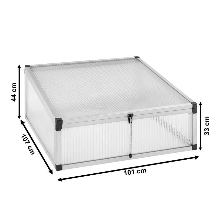   Frhbeet Typ Allgu Modell FTH: 101 x 107 cm, 16 mm Polycarbonat