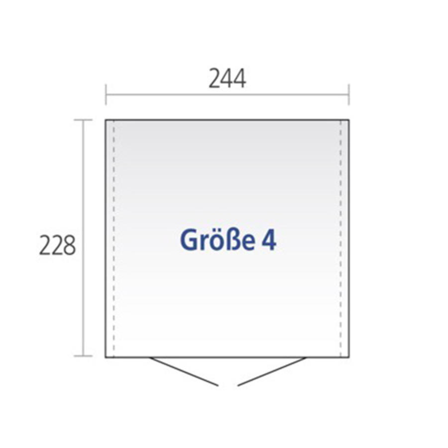 Gartengertehaus Gre 4 244 x 228 cm