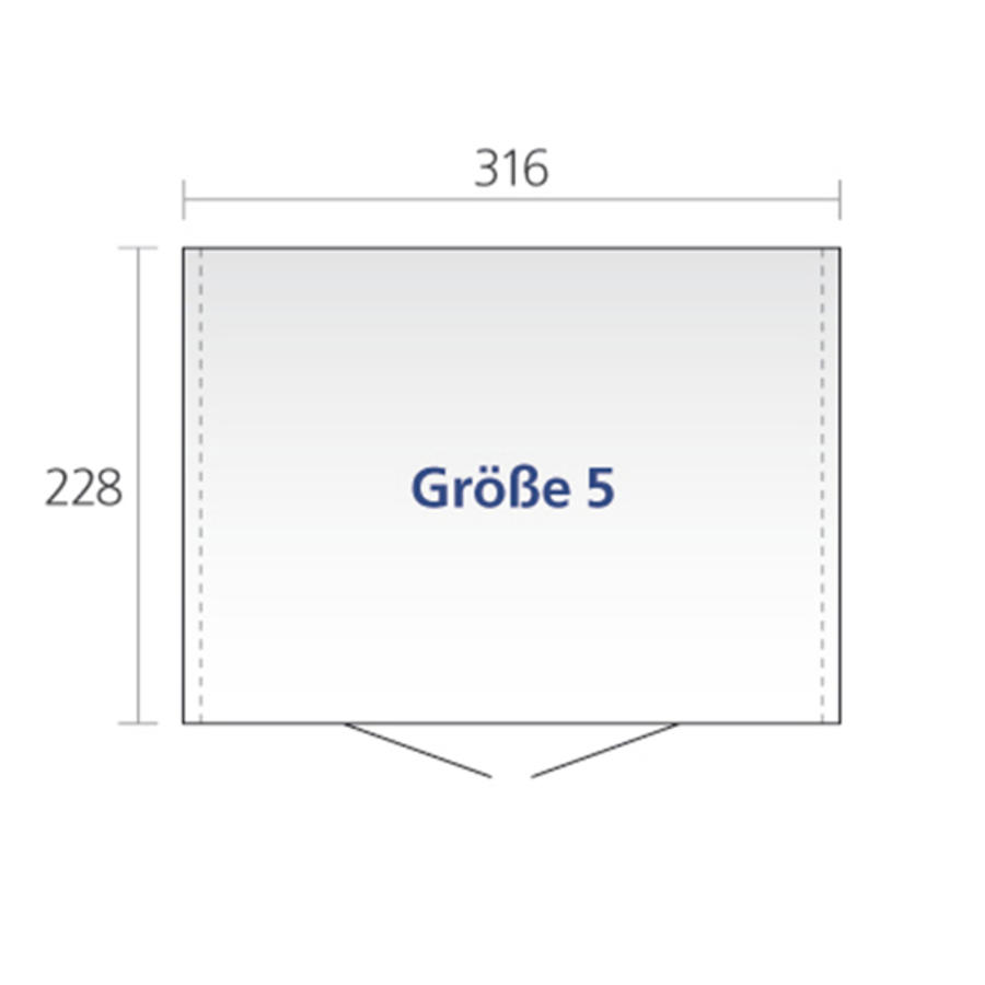 Gartengertehaus Gre 5 316 x 228 cm