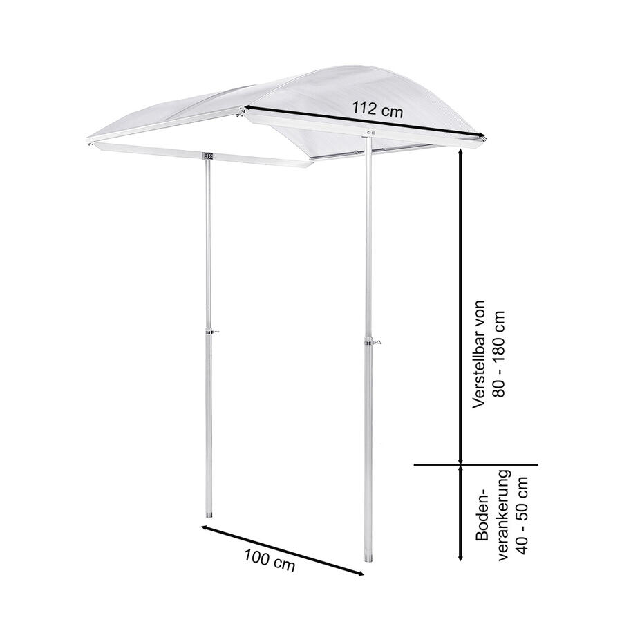 Hochbeet Erntewunder 101 x 91 x 75,5 cm mit Schutzdach f�r Pflanzen PSN1