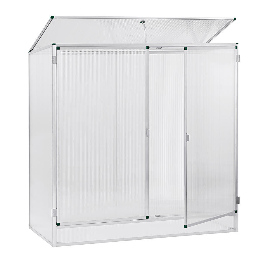 Pflanzenhaus Modell 1 160 x 77 x 162 cm mit 6 mm Stegdoppelplatten