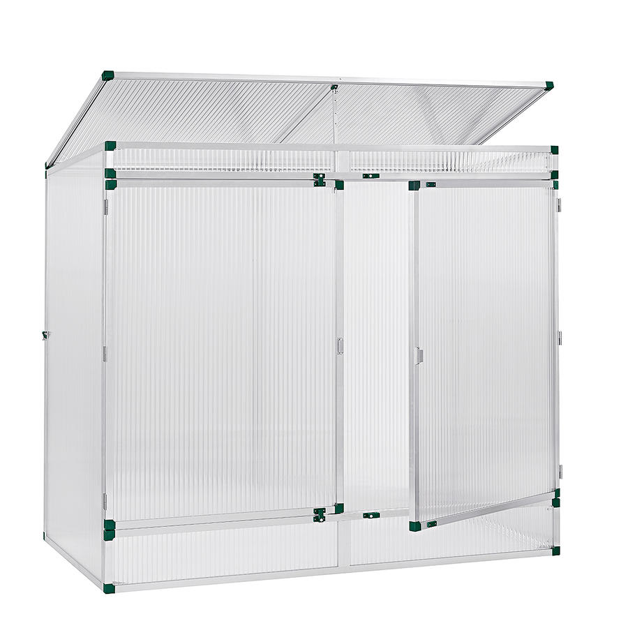 Pflanzenhaus Modell 2 201 x 107 x 183 cm mit 16 mm Stegdreifachplatten