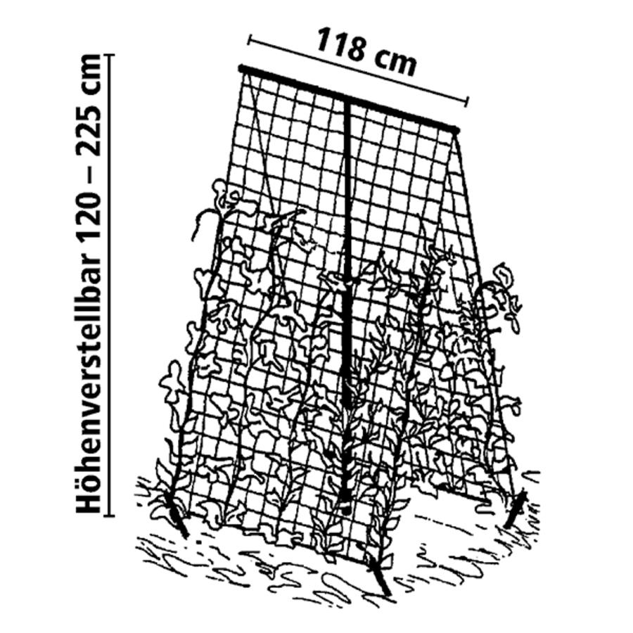Ranknetz mit Teleskopgestell