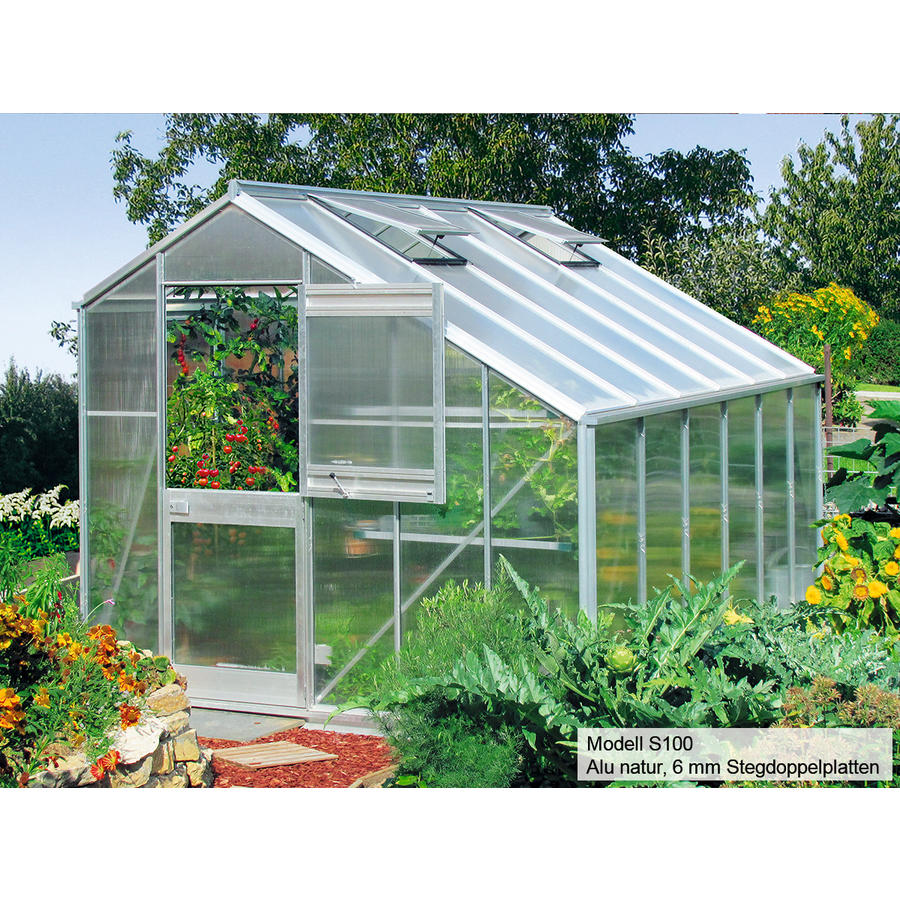 Gewchshaus Typ Allgu Modell S100  256 x 381 cm