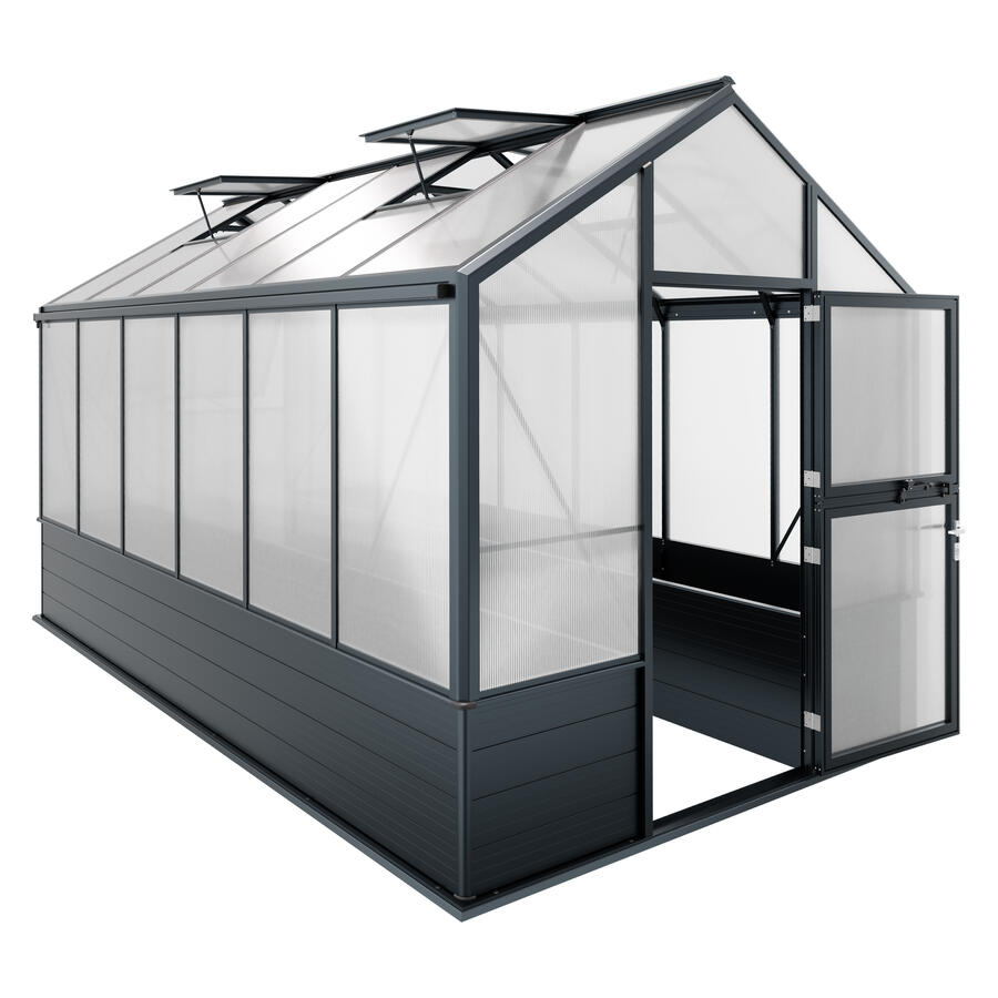 Hochbeet-Gew�chshaus Typ Solanum� Modell COMFORT SOLH66  257 x 432 cm