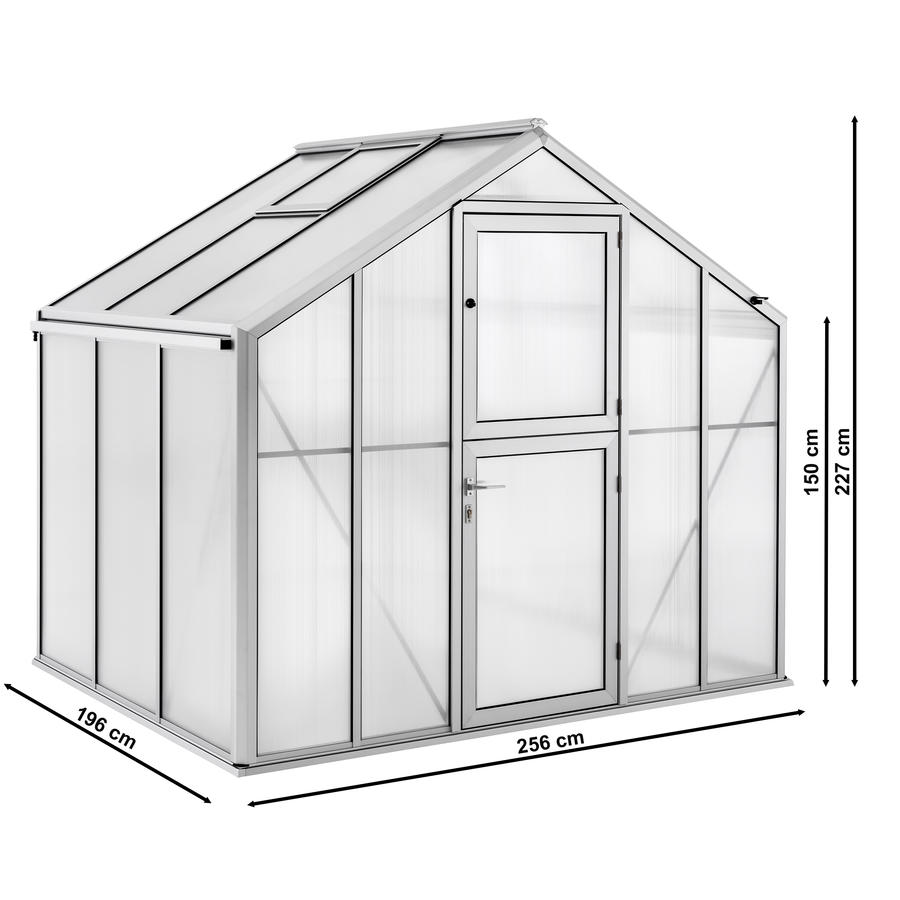   Gewchshaus Typ Solanum Modell Classic SOLM23  256 x 196 cm