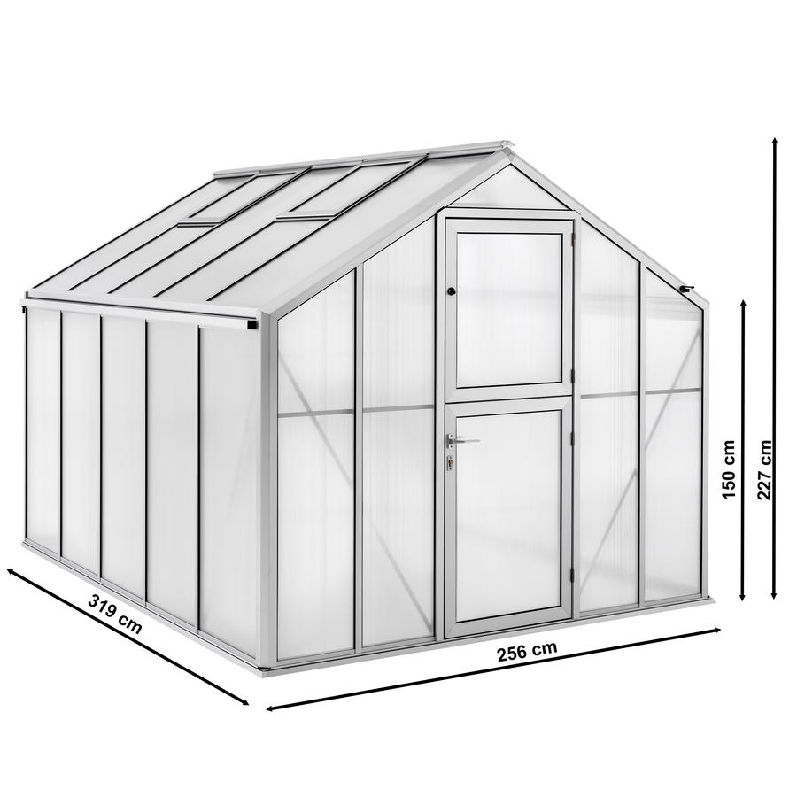 Gewchshaus Typ Solanum Modell Classic SOLM25  256 x 319 cm