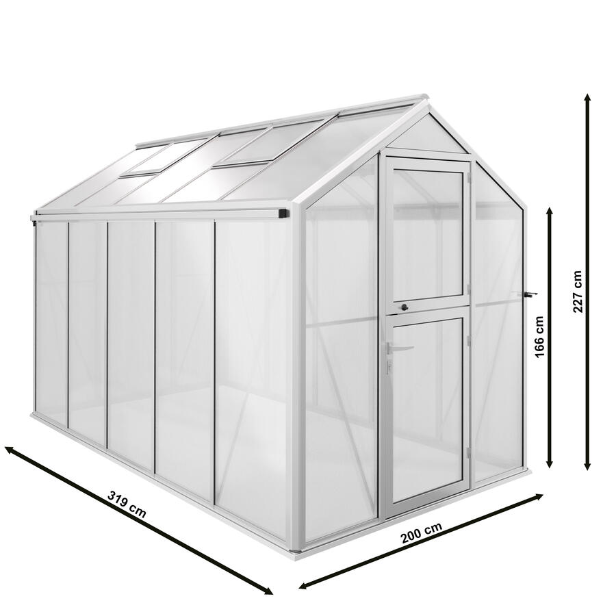 Gewchshaus Typ Solanum Modell Urban SOLS15 200 x 319 cm