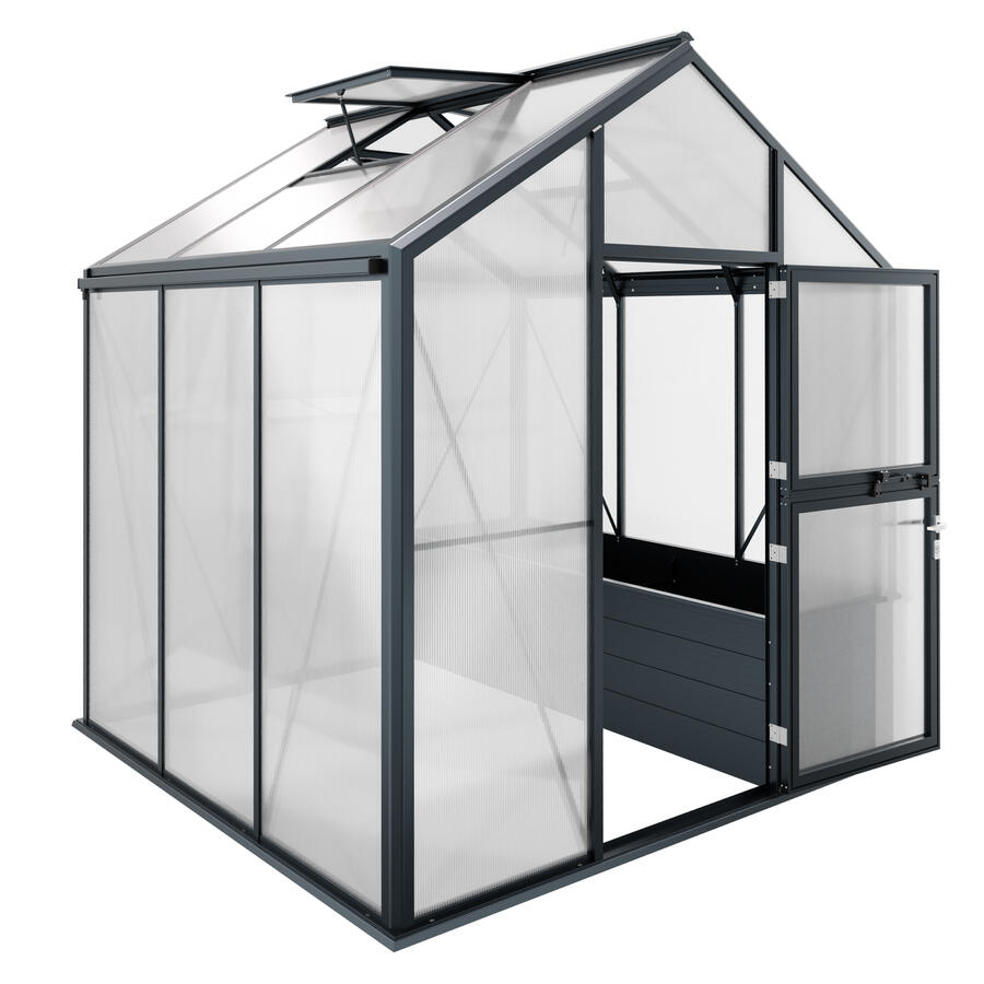 Hochbeet-Gew�chshaus Typ Solanum� Modell VARIUS SOLV53  257 x 222 cm