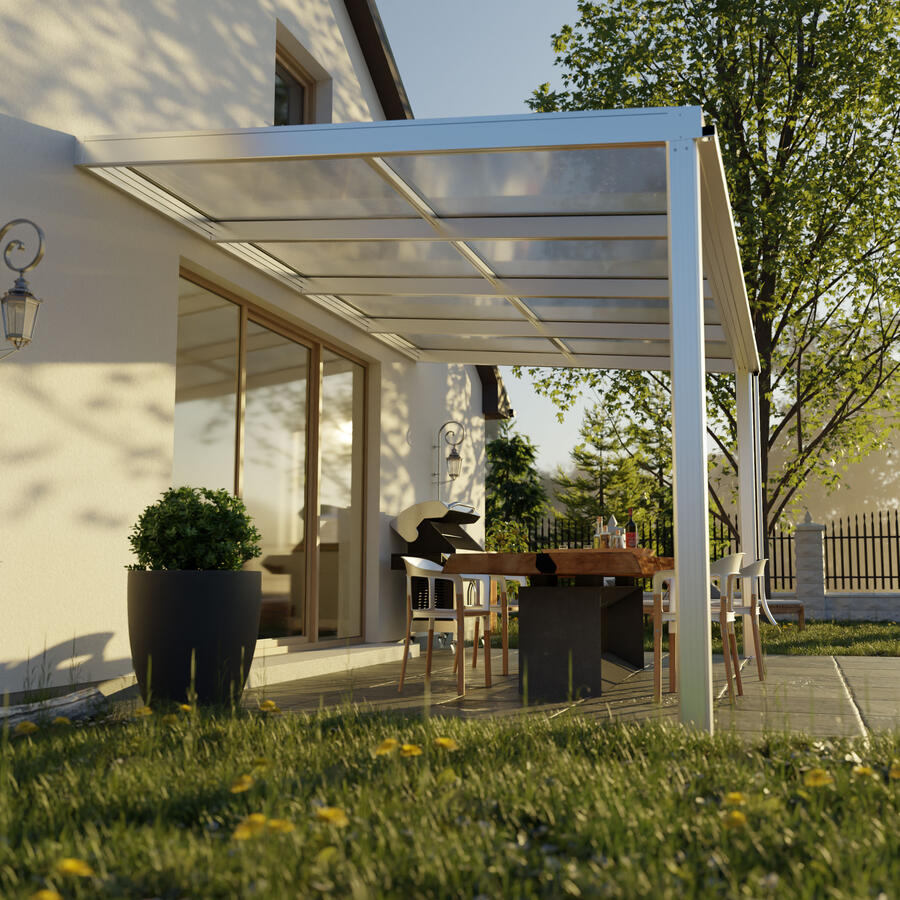Terrassen-berdachung Exklusiv  Gre 2  Tiefe 271 cm, Lnge 407 cm