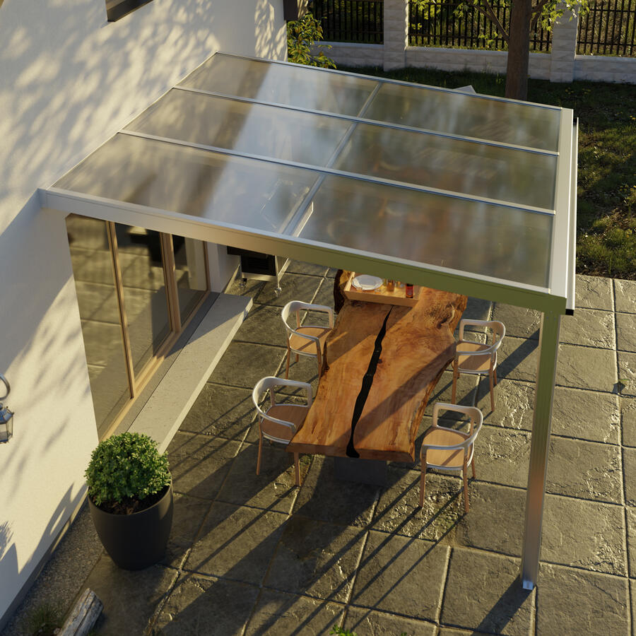 Terrassen-berdachung Exklusiv  Gre 5 Tiefe 322 cm, Lnge 307 cm