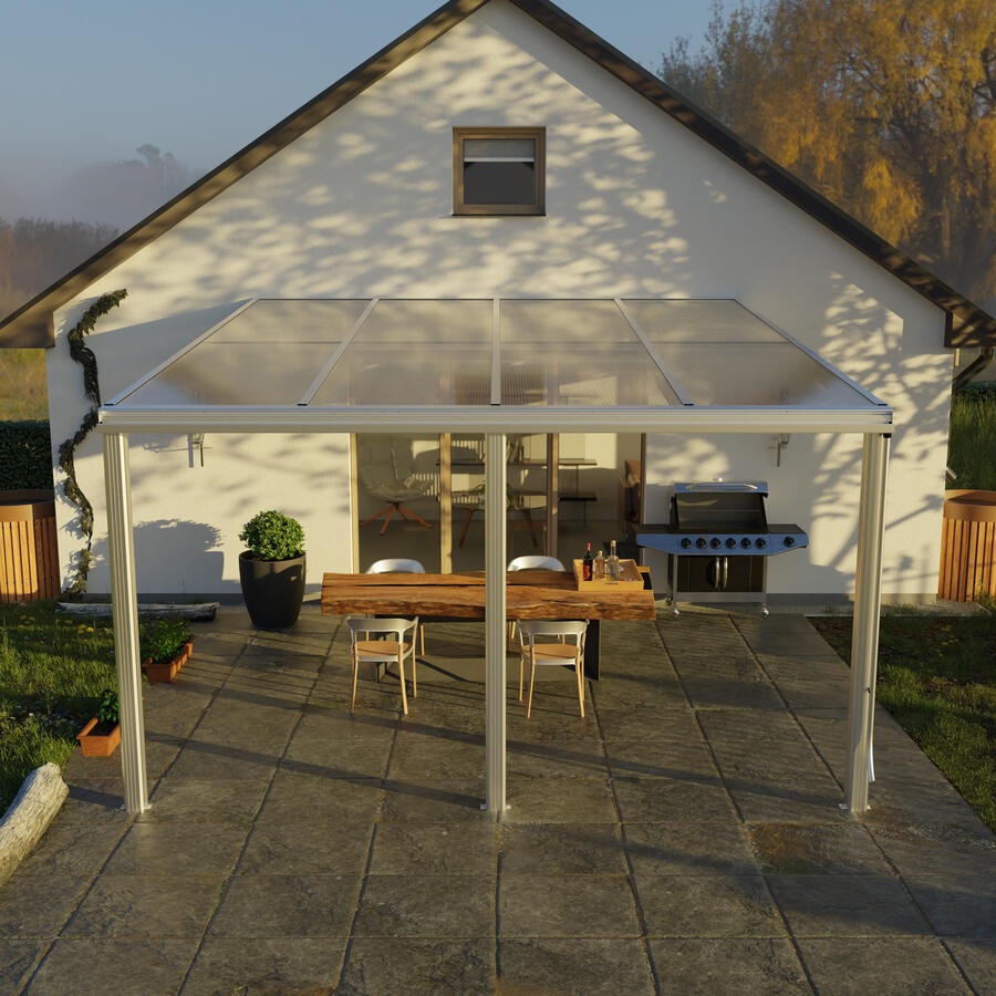 Terrassen-berdachung Exklusiv  Gre 14 Tiefe 422 cm, Lnge 407 cm