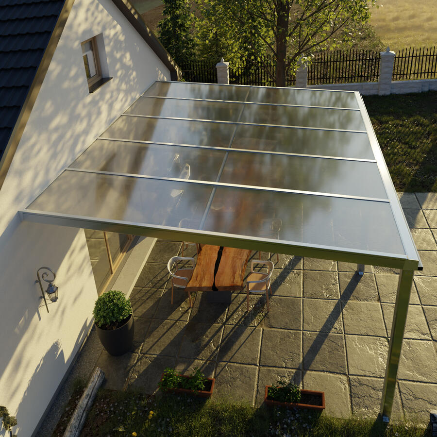 Terrassen-berdachung Exklusiv  Gre 15 Tiefe 422 cm, Lnge 508 cm
