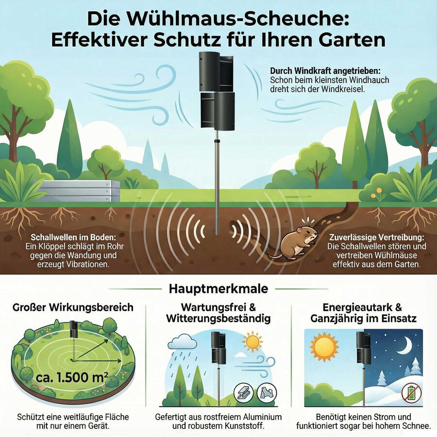 W�hlmaus-Scheuche Gr��e 2   H�he 200 cm