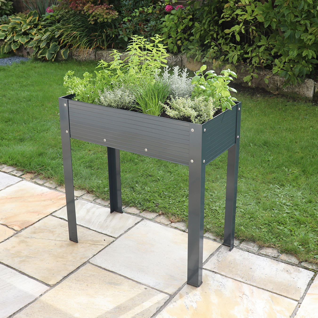 Hochbeet Aus Akazienholz – 100x40x84 Cm, Mit Vlies-Einlage, Ideal Für Kräuter, Blumen Und Gemüse