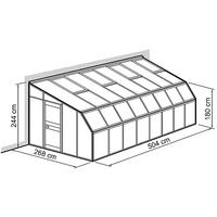 Anlehnhaus Typ Allgu Modell W2  268 x 504 cm